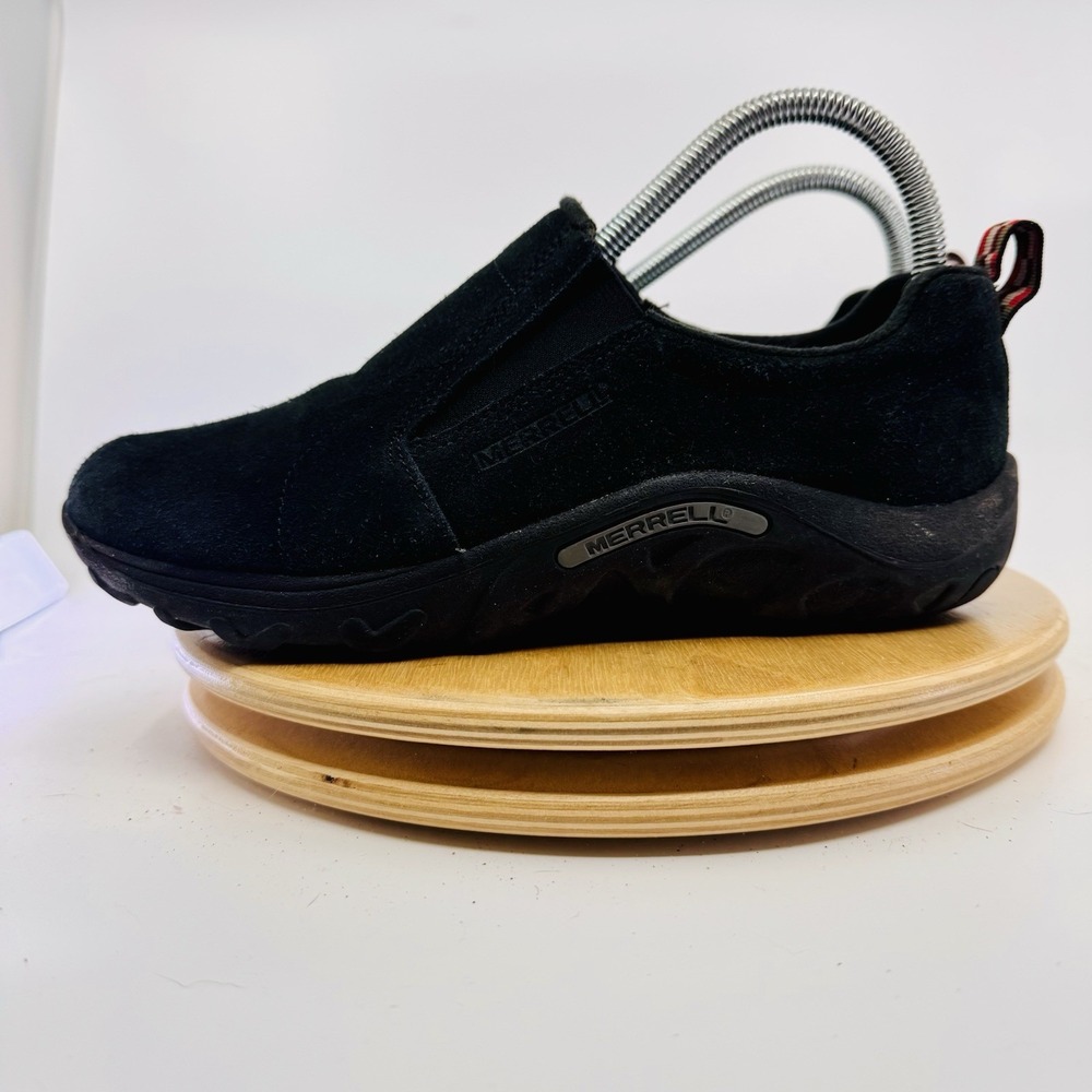 Merrell Jungle Moc Shoes Kids 6.5 Black Slip On Unisex Boys Girls comfort casual